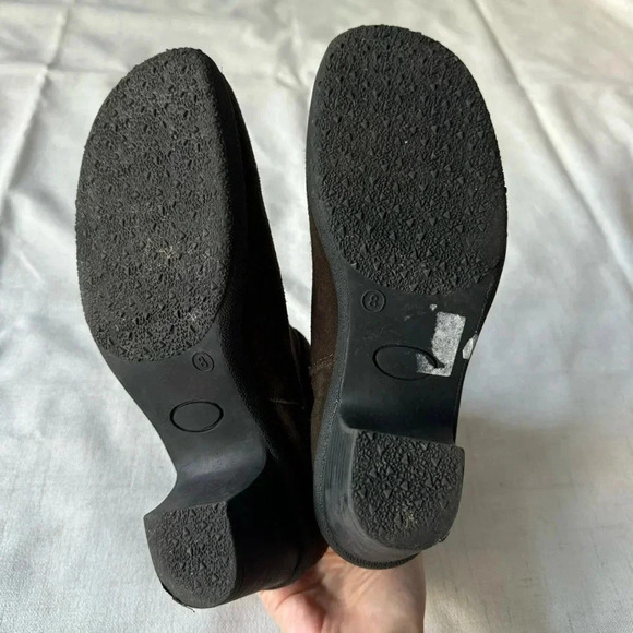 Vintage Henri Pierre Suede Leather Boots Warm Sherpa Fur lined size 8 - Picture 8 of 11